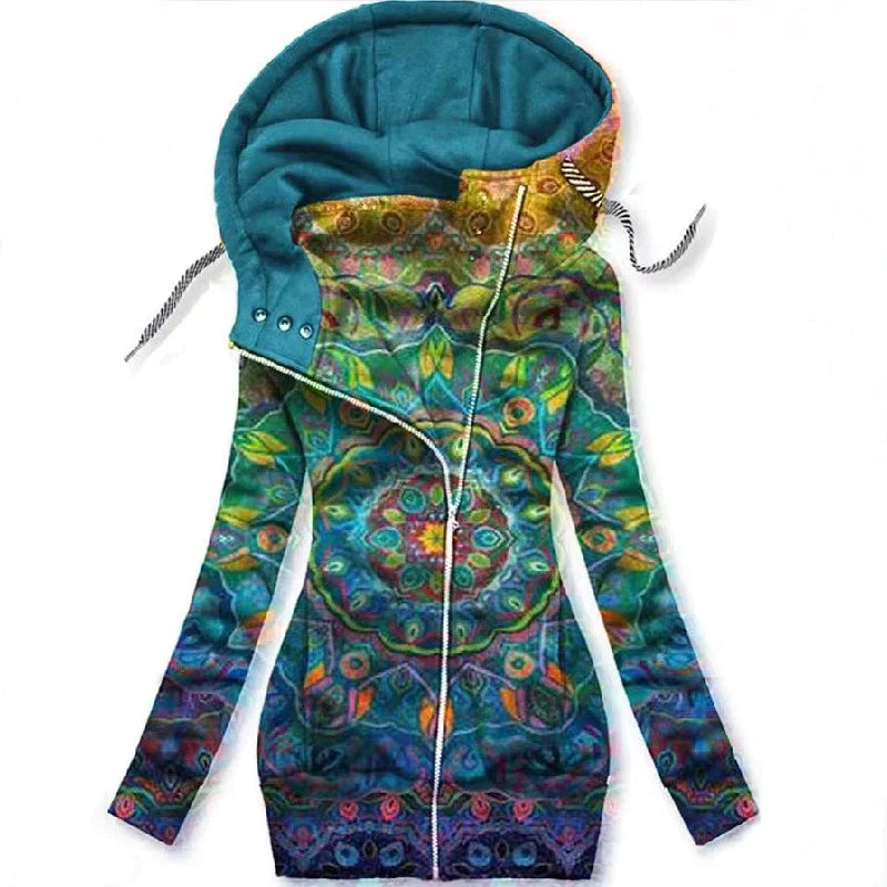 Kardigan damski Butterfly Art – Alina-Niebieski-S-Trend Polska