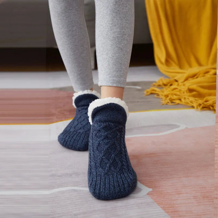 Kaszmirowe Kapcie Verdikte – CozySteps-Ciemnoniebieski-35-39-Trend Polska