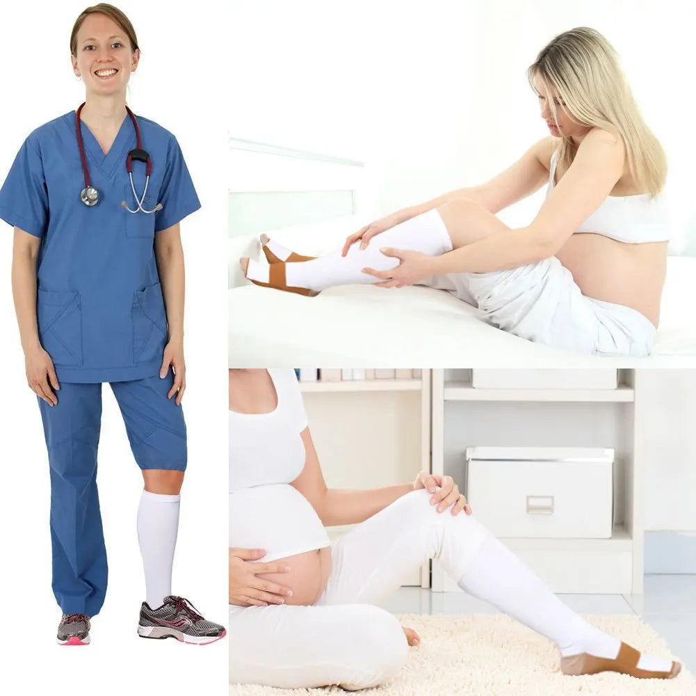 Klasa 2 Pończochy kompresyjne - VitalBoost-Czarny-36-40 (S/M)-Trend Polska