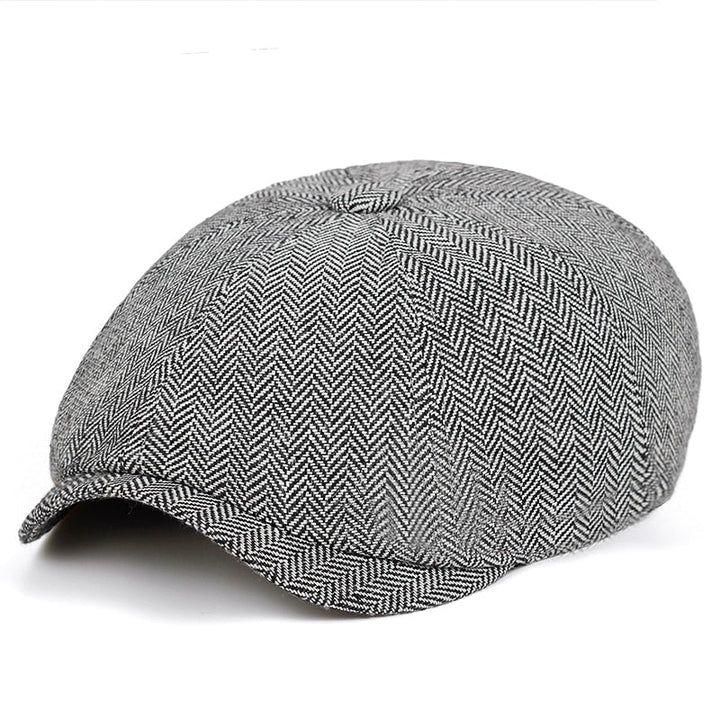 Klasyczna czapka w stylu vintage – Arthur-Jasnoszary-Trend Polska