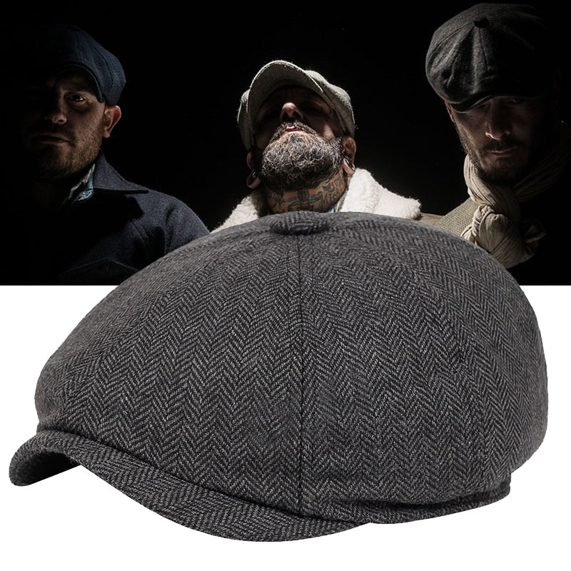 Klasyczna czapka w stylu vintage – Arthur-Ciemnoszary-Trend Polska