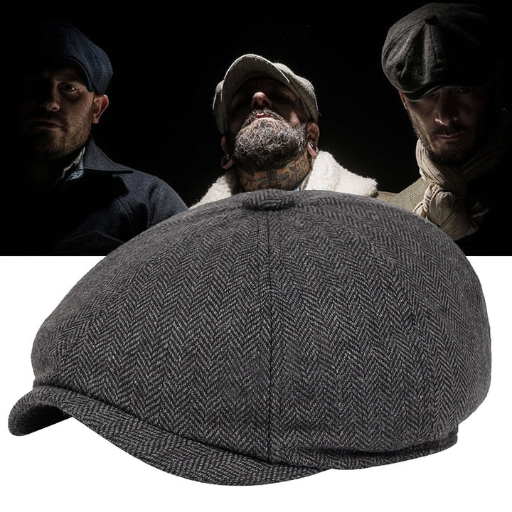 Klasyczna czapka w stylu vintage – Arthur-Ciemnoszary-Trend Polska