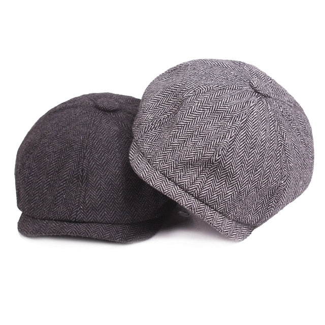 Klasyczna czapka w stylu vintage – Arthur-Ciemnoszary-Trend Polska