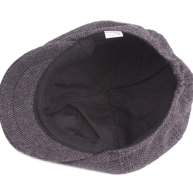 Klasyczna czapka w stylu vintage – Arthur-Ciemnoszary-Trend Polska