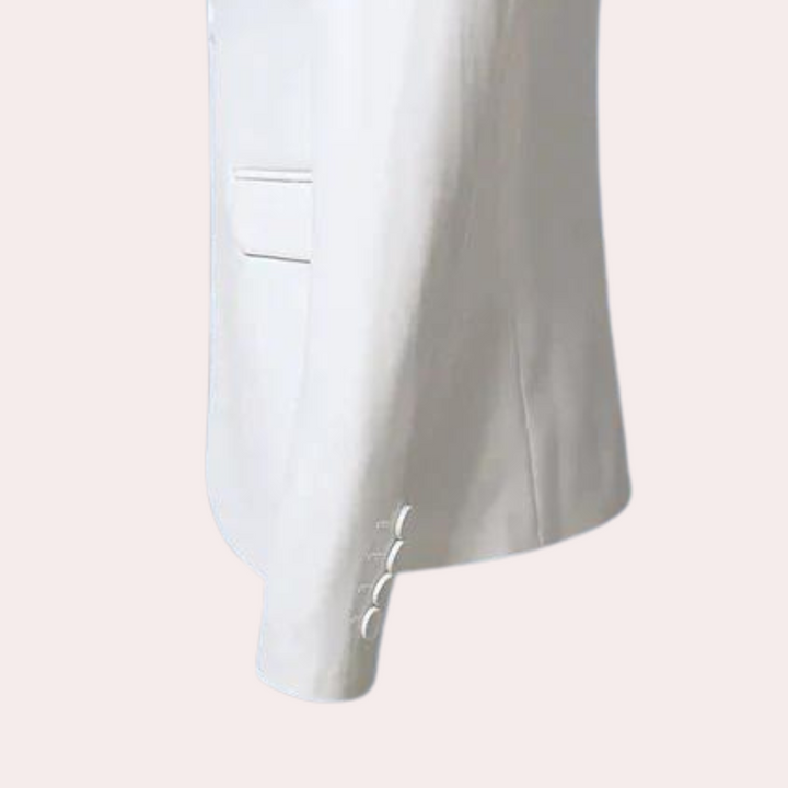 Klasyczna męska marynarka - Ariston-Biały-46-Trend Polska