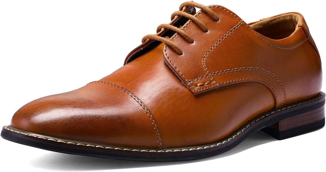 Klasyczne buty męskie Wingtip - Victor-Brązowy-40-Trend Polska