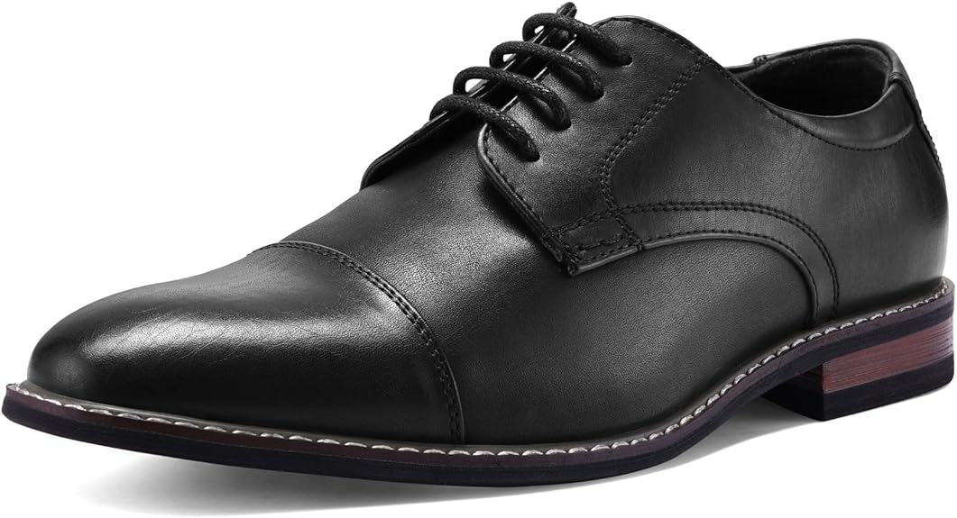 Klasyczne buty męskie Wingtip - Victor-Czarny-40-Trend Polska