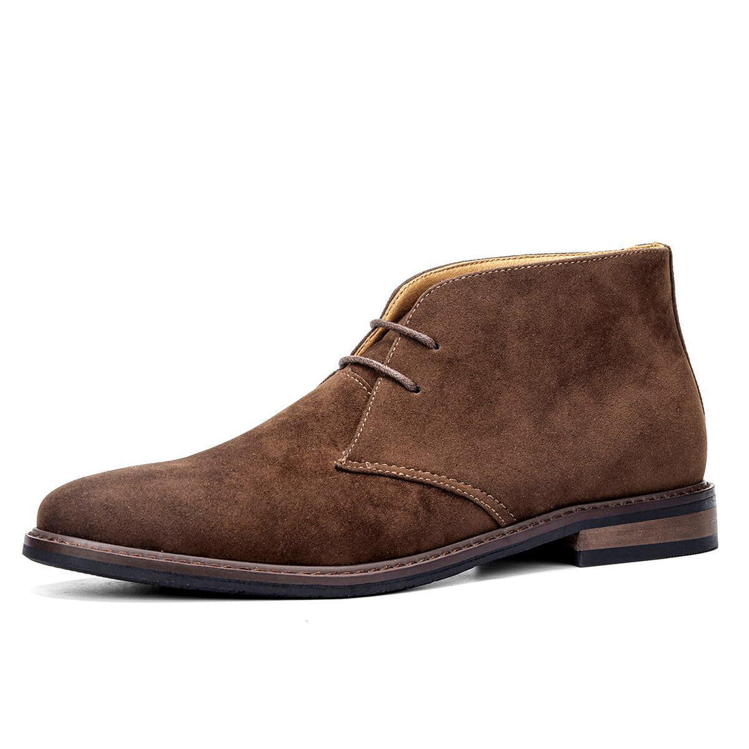 Klasyczne vintage buty męskie - Tobias-Ciemnobrązowy-39-Trend Polska