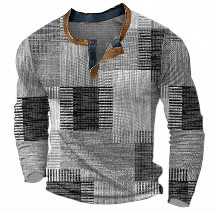 Klasyczny Ciepły Sweter Męski - Milo-Szary-S-Trend Polska