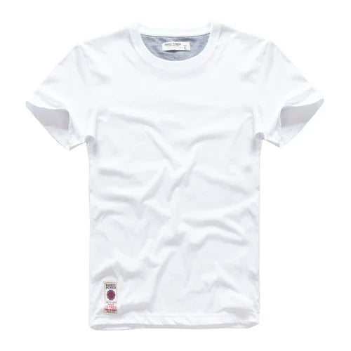 Klasyczny t-shirt bawełniany o ponadczasowym wyglądzie – Victor-Biały-XS-Trend Polska