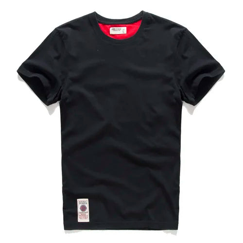 Klasyczny t-shirt bawełniany o ponadczasowym wyglądzie – Victor-Czarny-XS-Trend Polska