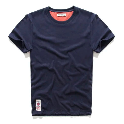 Klasyczny t-shirt bawełniany o ponadczasowym wyglądzie – Victor-Zielony-XS-Trend Polska