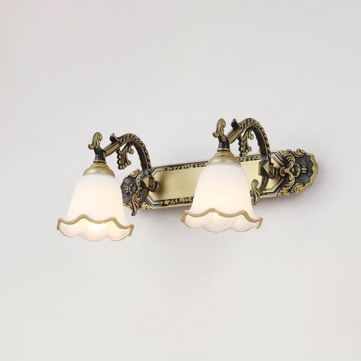 Klasztczna Lampa Ścienna w Stylu Vintage – Aurora-Brąz-2 Płomienie-Trend Polska