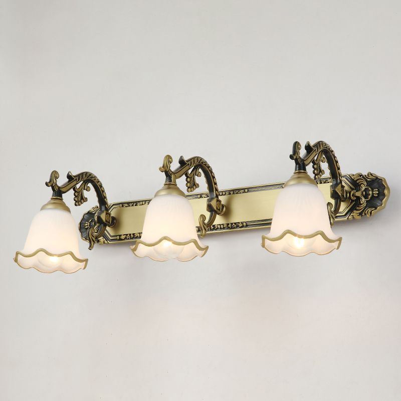 Klasztczna Lampa Ścienna w Stylu Vintage – Aurora-Brąz-3 Płomienie-Trend Polska