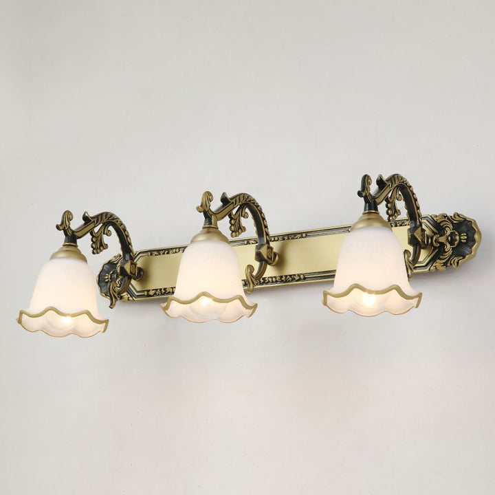 Klasztczna Lampa Ścienna w Stylu Vintage – Aurora-Brąz-3 Płomienie-Trend Polska