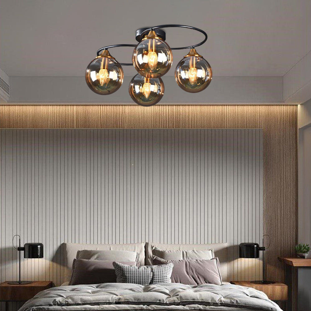 Klaszyczna lampa sufitowa LED - LumiAura-Bursztyn-Światło dzienne-4-Trend Polska