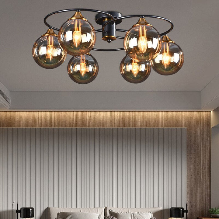 Klaszyczna lampa sufitowa LED - LumiAura-Bursztyn-Światło dzienne-6-Trend Polska