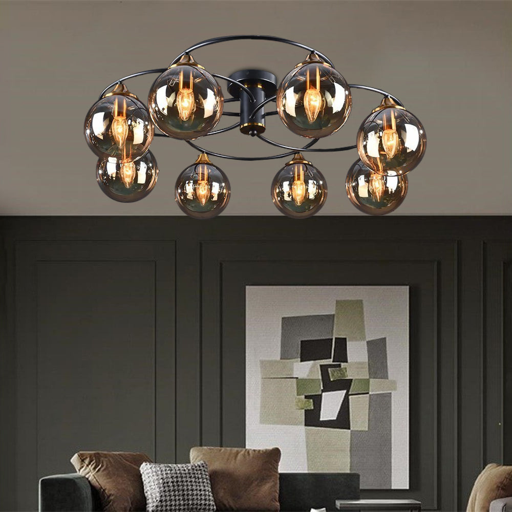 Klaszyczna lampa sufitowa LED - LumiAura-Bursztyn-Światło dzienne-8-Trend Polska