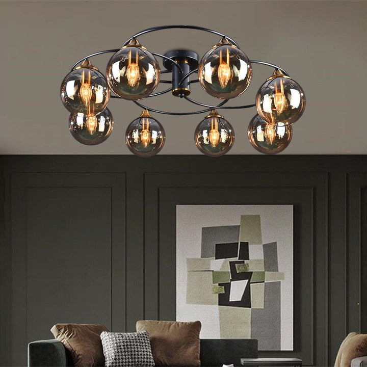 Klaszyczna lampa sufitowa LED - LumiAura-Bursztyn-Światło dzienne-8-Trend Polska