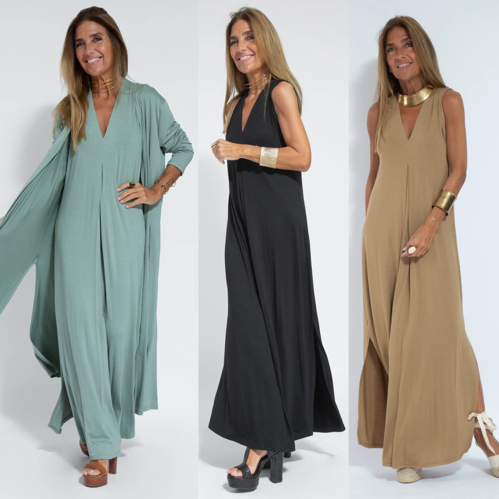 Kleid z dopasowaniem z kamizelką – Valentina-Czarna sukienka + kamizelka w białym kolorze-S-Trend Polska