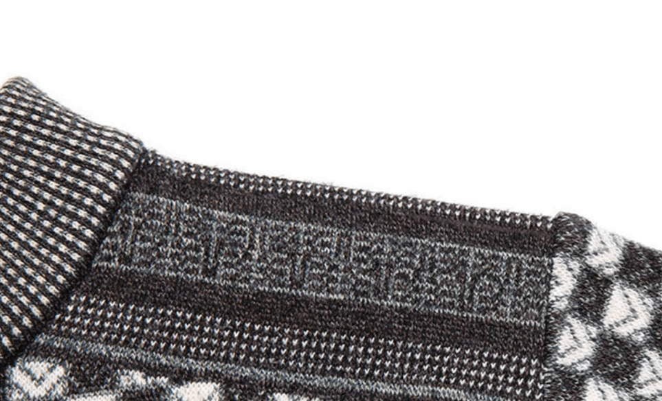 Sweter męski z wzorem w kratę – Fabian
