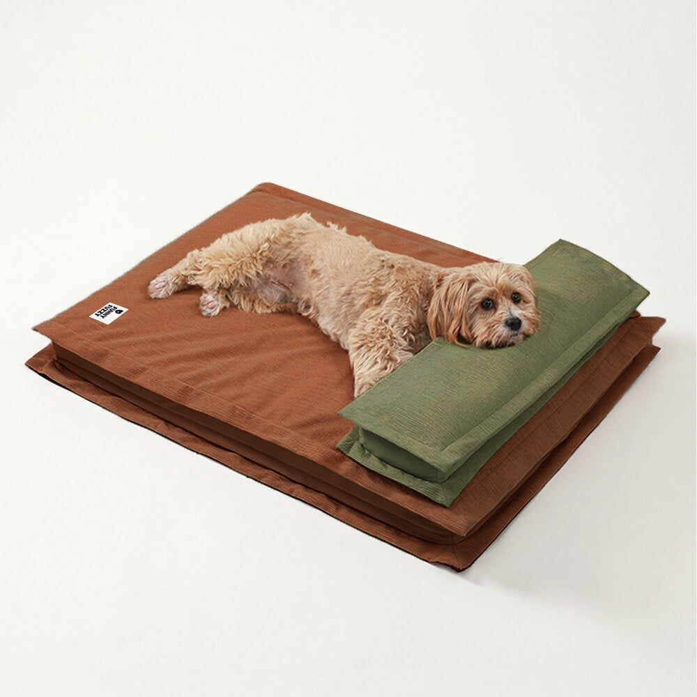 Kołdra uspokajająca dla psów - CozyCalm Deep Sleep-Orange Green-S-Trend Polska
