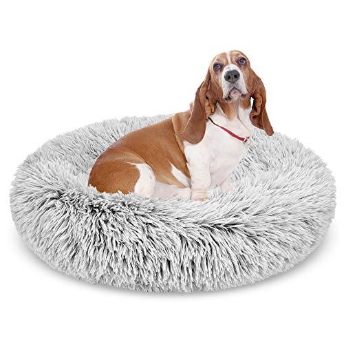 Kołdra uspokajająca dla psów - Snoozy-Jasnoszary-S (Ø 50 cm)-Trend Polska