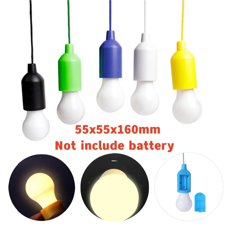 Kolorowa Przenośna Lampa Wisząca - ChromaGlow-Czerwony (Białe Światło)-Trend Polska
