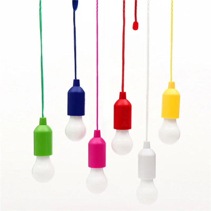 Kolorowa Przenośna Lampa Wisząca - ChromaGlow-Czerwony (Białe Światło)-Trend Polska