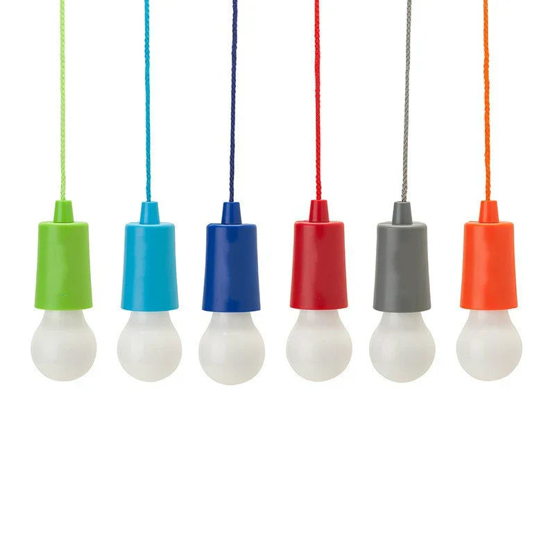Kolorowa Przenośna Lampa Wisząca - ChromaGlow-Czerwony (Białe Światło)-Trend Polska