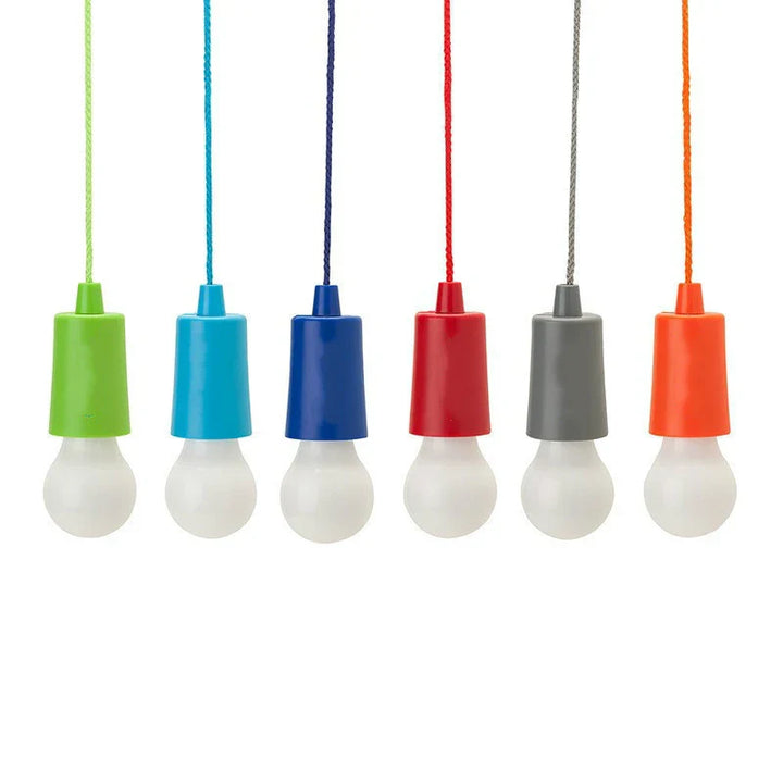 Kolorowa Przenośna Lampa Wisząca - ChromaGlow-Czerwony (Białe Światło)-Trend Polska
