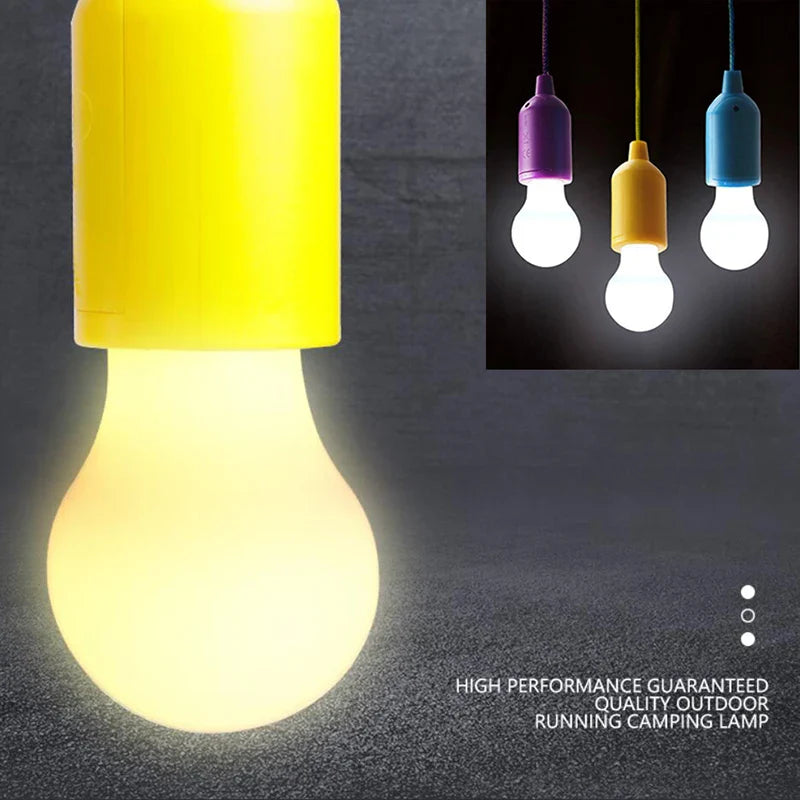 Kolorowa Przenośna Lampa Wisząca - ChromaGlow-Czerwony (Białe Światło)-Trend Polska