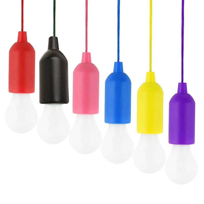 Kolorowa Przenośna Lampa Wisząca - ChromaGlow-Czerwony (Białe Światło)-Trend Polska