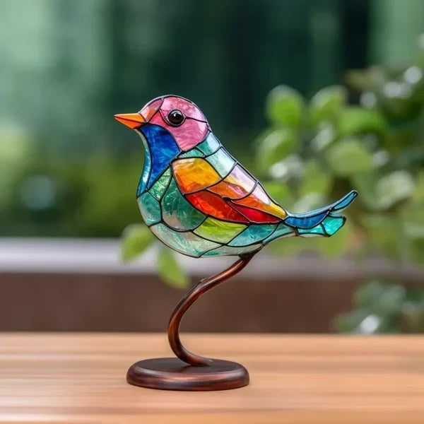 Kolorowe Szklane Ptaki do Eleganckiego Wnętrza - ChicGlass Birds-1 Ptak-Trend Polska