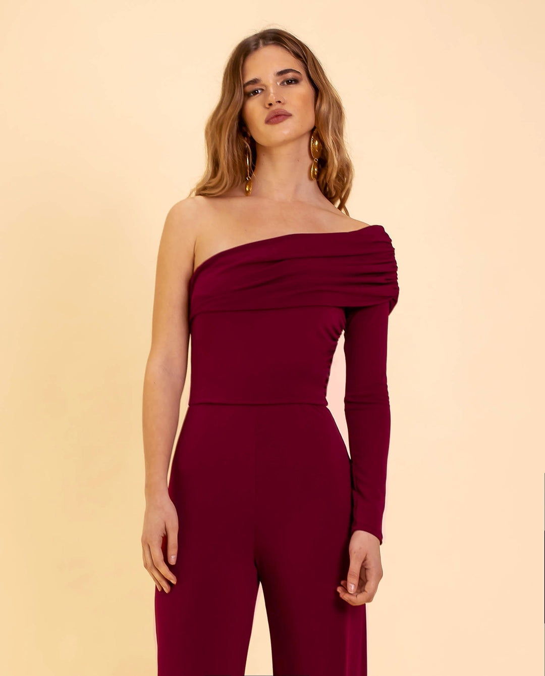 Kombinezon damski na jedno ramię – Alessia-XS-S-Trend Polska