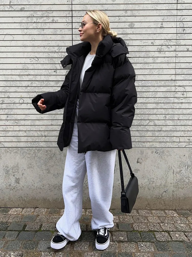 Komfortowa damska zimowa kurtka - Aurora Luxe-Szary-S-Trend Polska