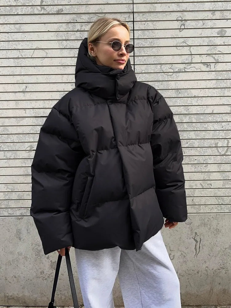 Komfortowa damska zimowa kurtka - Aurora Luxe-Szary-S-Trend Polska