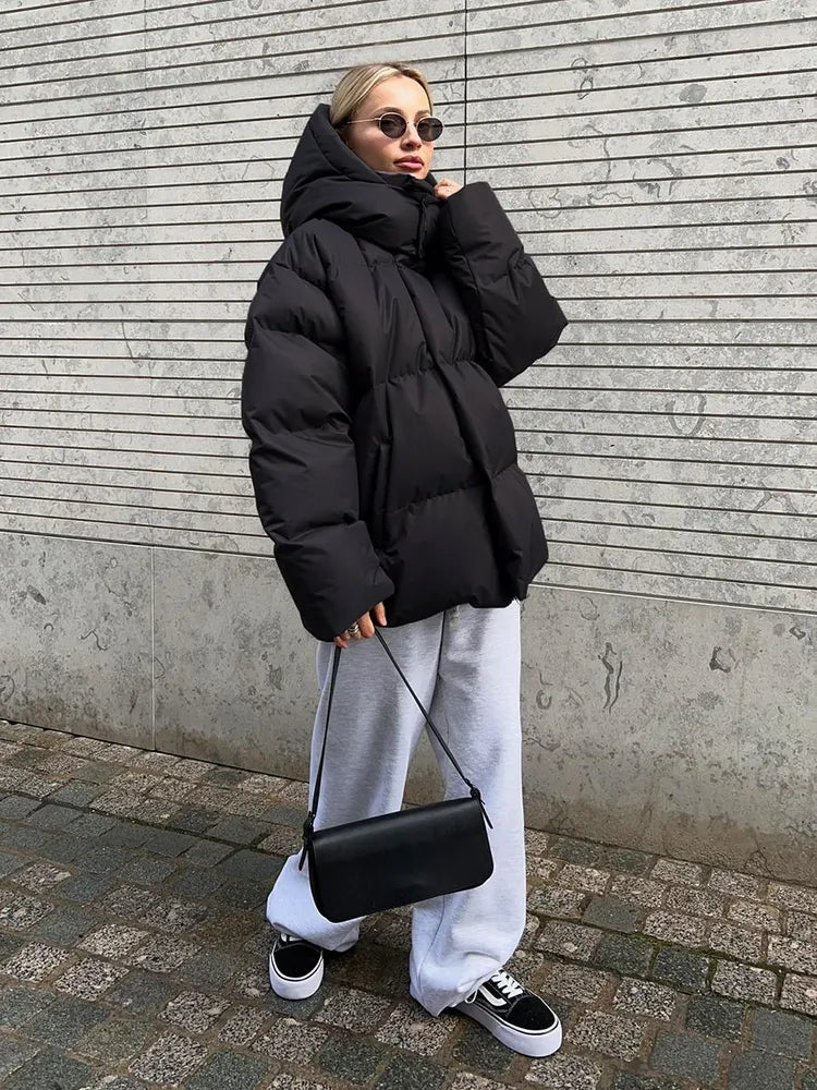 Komfortowa damska zimowa kurtka - Aurora Luxe-Szary-S-Trend Polska