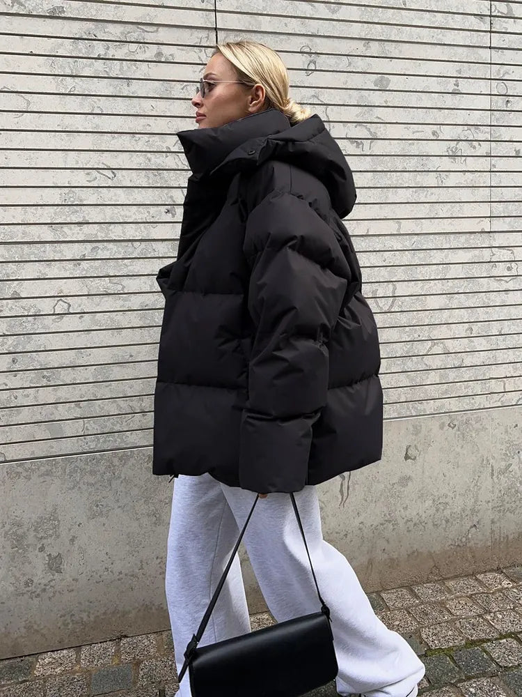 Komfortowa damska zimowa kurtka - Aurora Luxe-Szary-S-Trend Polska