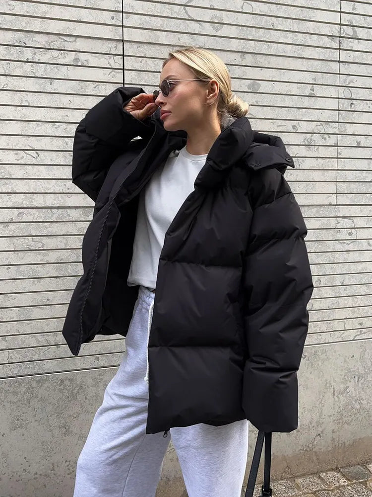 Komfortowa damska zimowa kurtka - Aurora Luxe-Szary-S-Trend Polska