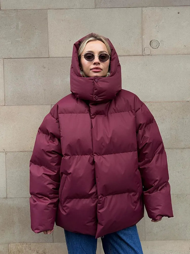Komfortowa damska zimowa kurtka - Aurora Luxe-Szary-S-Trend Polska