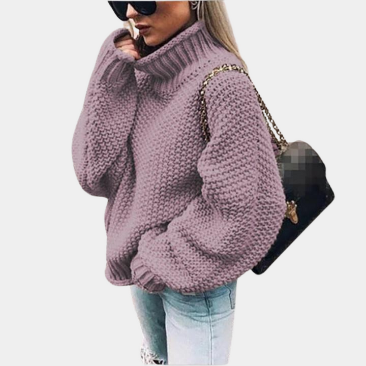 Komfortowa sweter dla kobiet - Sophie-Fioletowy-S-Trend Polska