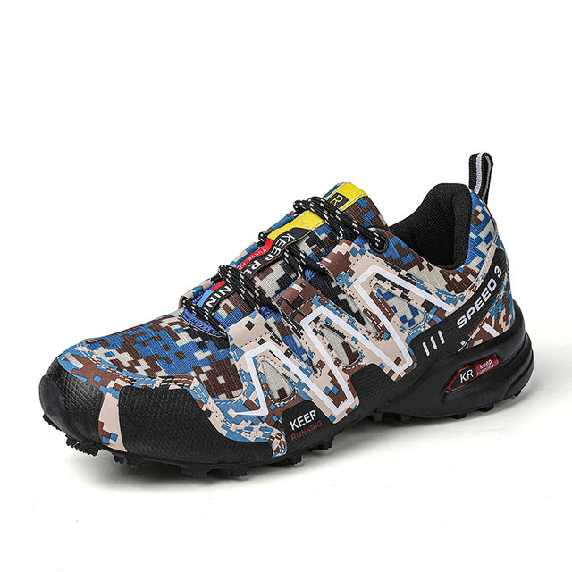 Komfortowe buty męskie do wędrówek i trekkingu - RoverTrail-Beżowo-niebieski-39-Trend Polska