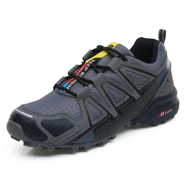 Komfortowe buty męskie do wędrówek i trekkingu - RoverTrail-Szaro-czarny-39-Trend Polska