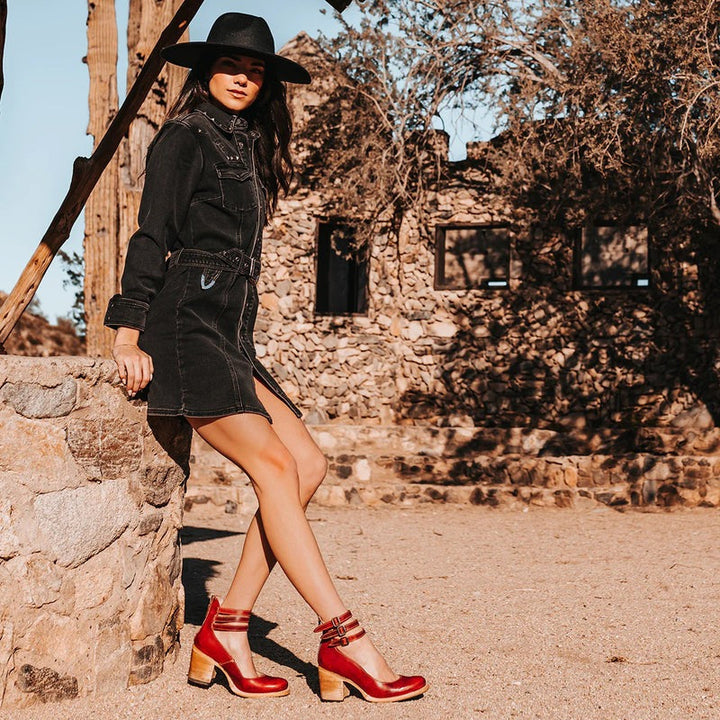 Komfortowe i stylowe damskie skórzane buty z antypoślizgową podeszwą – Amalia-Brązowy-34-Trend Polska