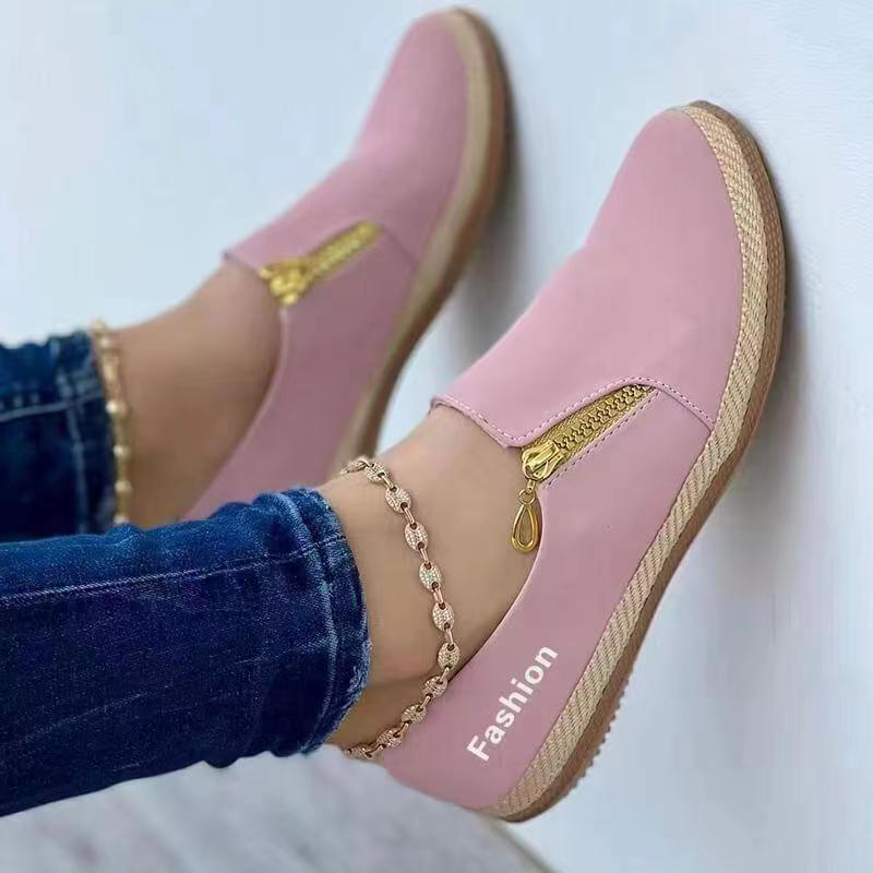 Komfortowe slip-on sneakers dla kobiet – Lina-Róża-35-Trend Polska