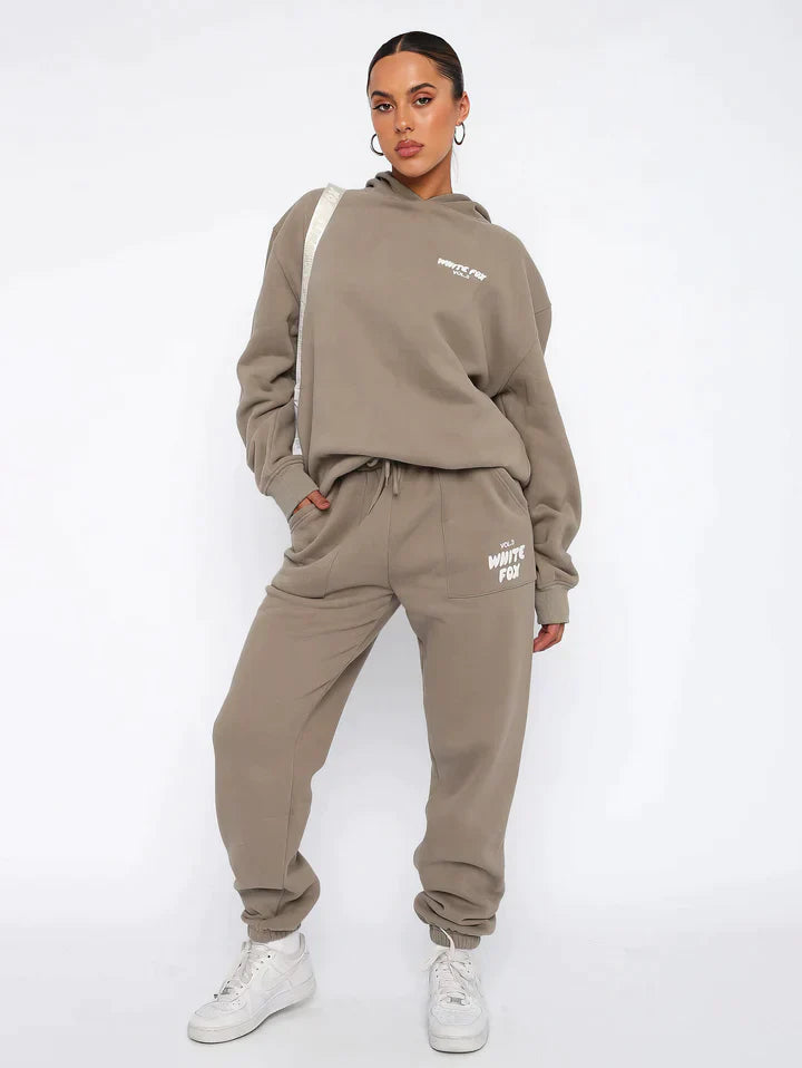 Komfortowy damski dres – Elise-Jasnoszary-S-Trend Polska
