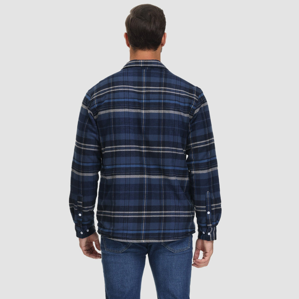 Komfortowy Fleece Koszula - Ruben-Brązowy-S-Trend Polska