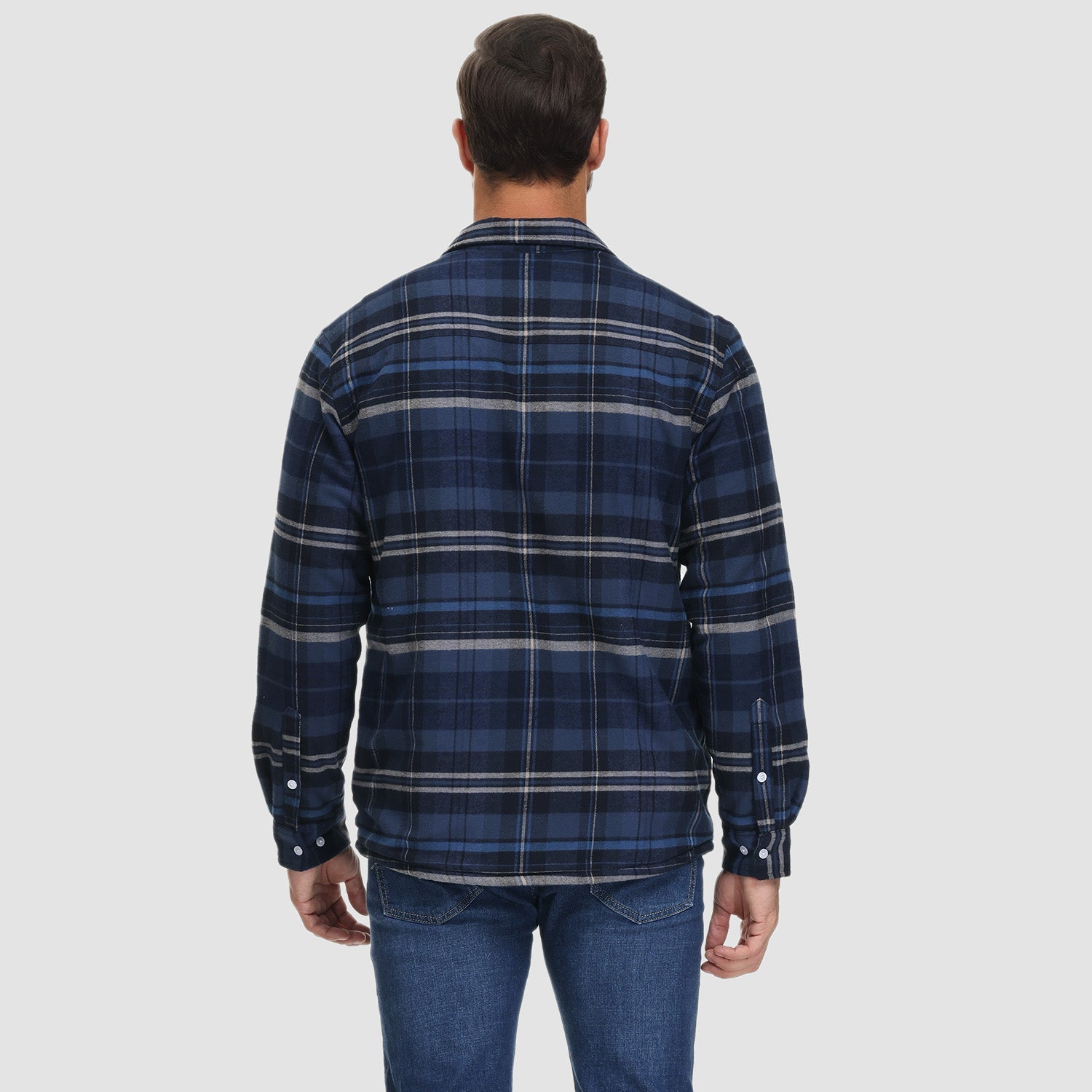 Komfortowy Fleece Koszula - Ruben-Brązowy-S-Trend Polska