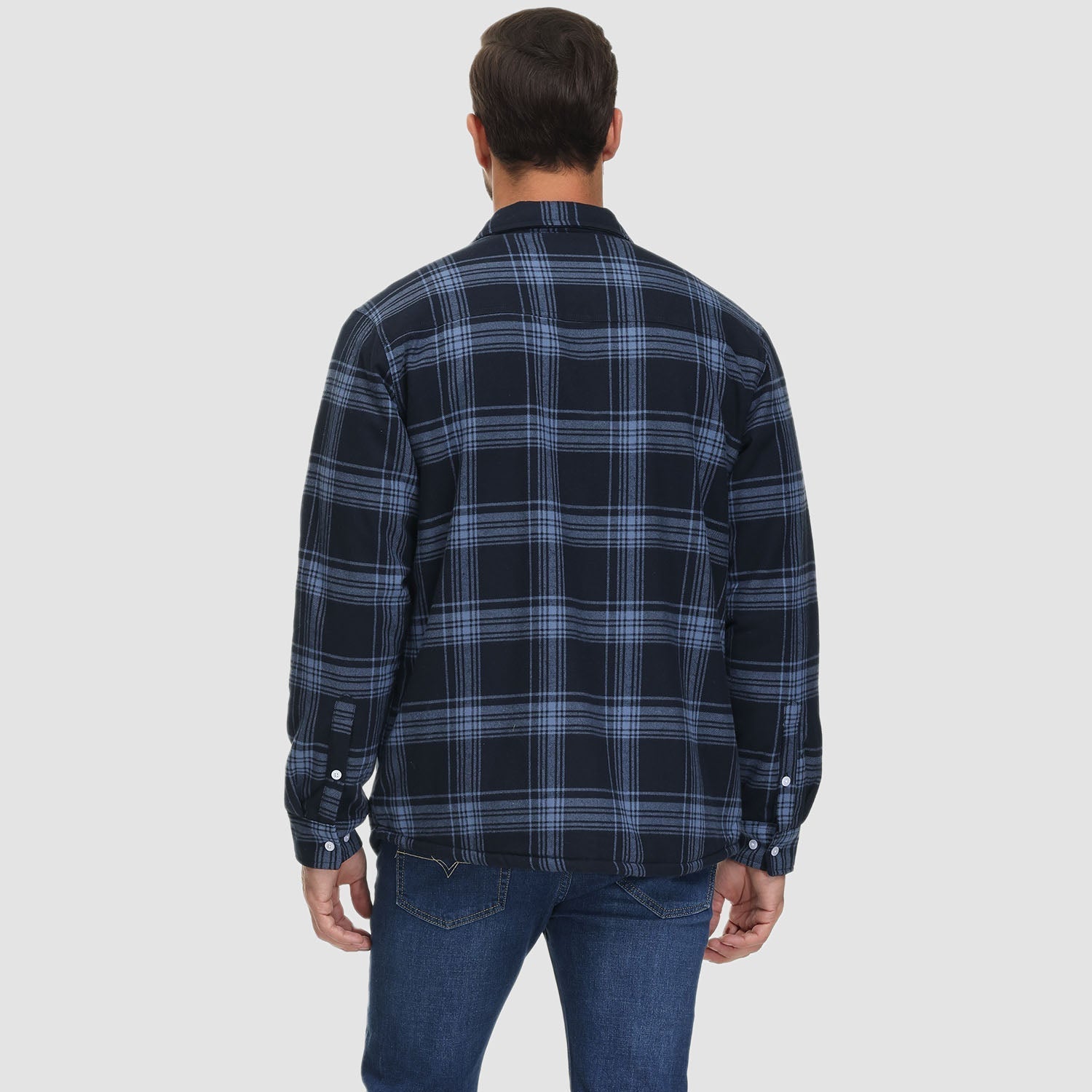 Komfortowy Fleece Koszula - Ruben-Brązowy-S-Trend Polska